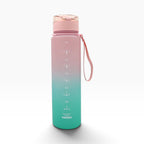 VYRON Sport-Trinkflasche 750 ml in Aurora Pink, Rückseite mit Skala