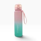 VYRON Sport-Trinkflasche 750 ml in Aurora Pink, Vorderansicht mit Trageschlaufe